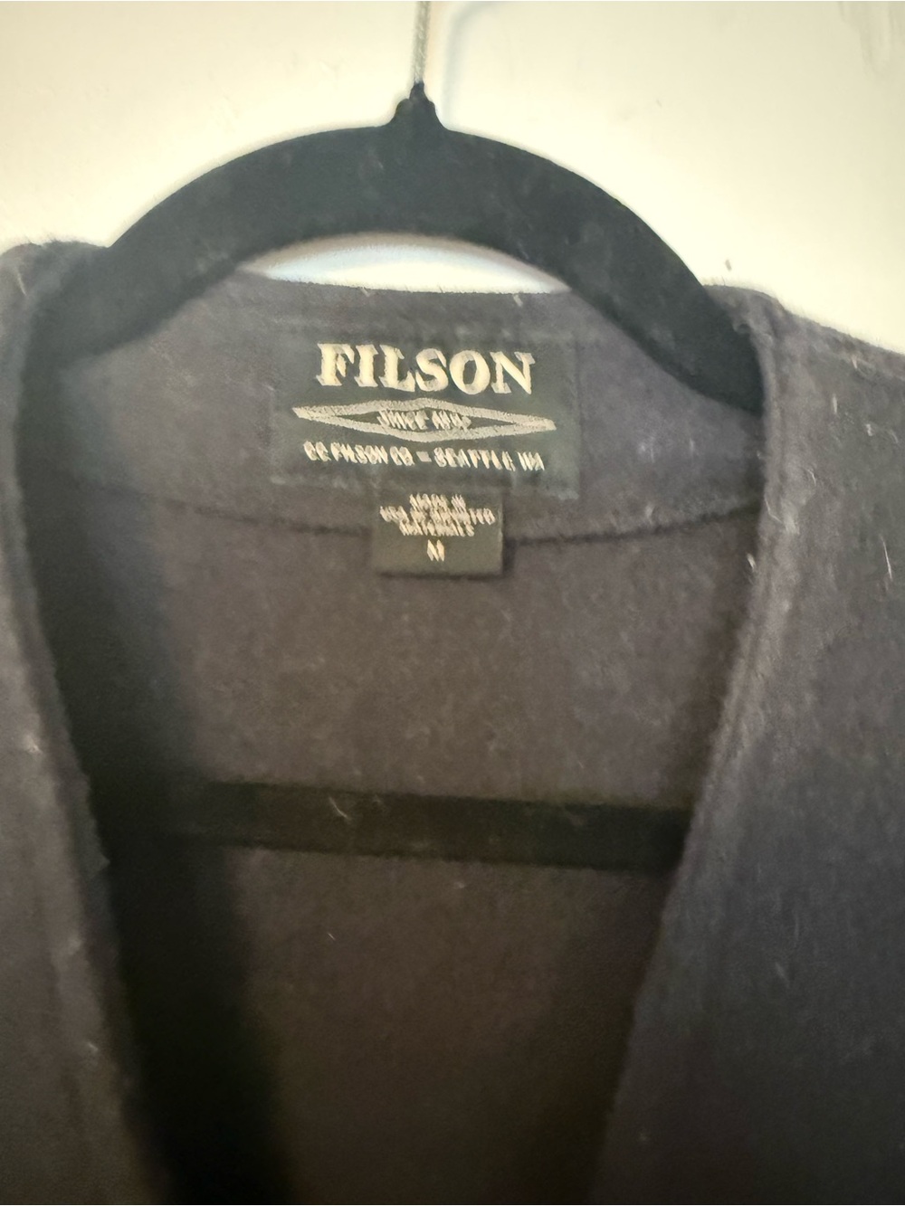 NWOT Filson Charcoal Wool Vest - Picture 2 of 3